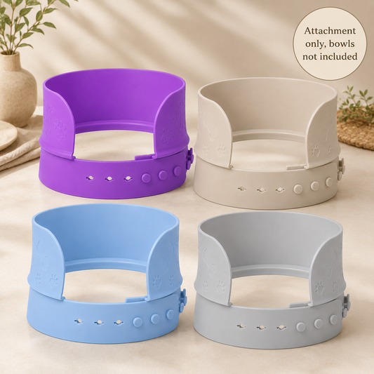 MessMate Anti-Spill Splash Guard for Dog & Cat Bowls, Fits 7"–9" (Bowl Not Included)