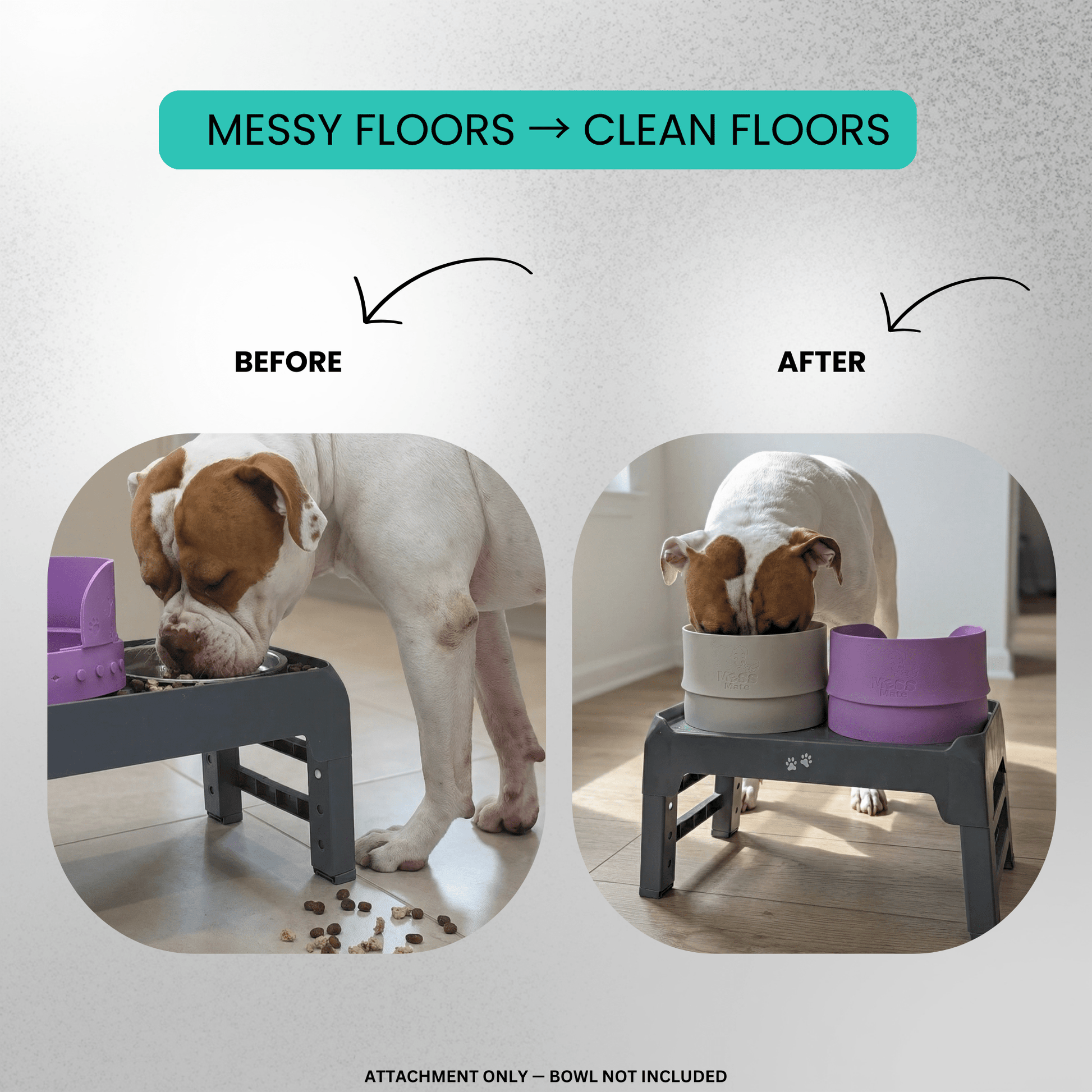 MessMate™ – Mess - Free Silicone Bowl Attachment (Bowl Not Included) - MessMate