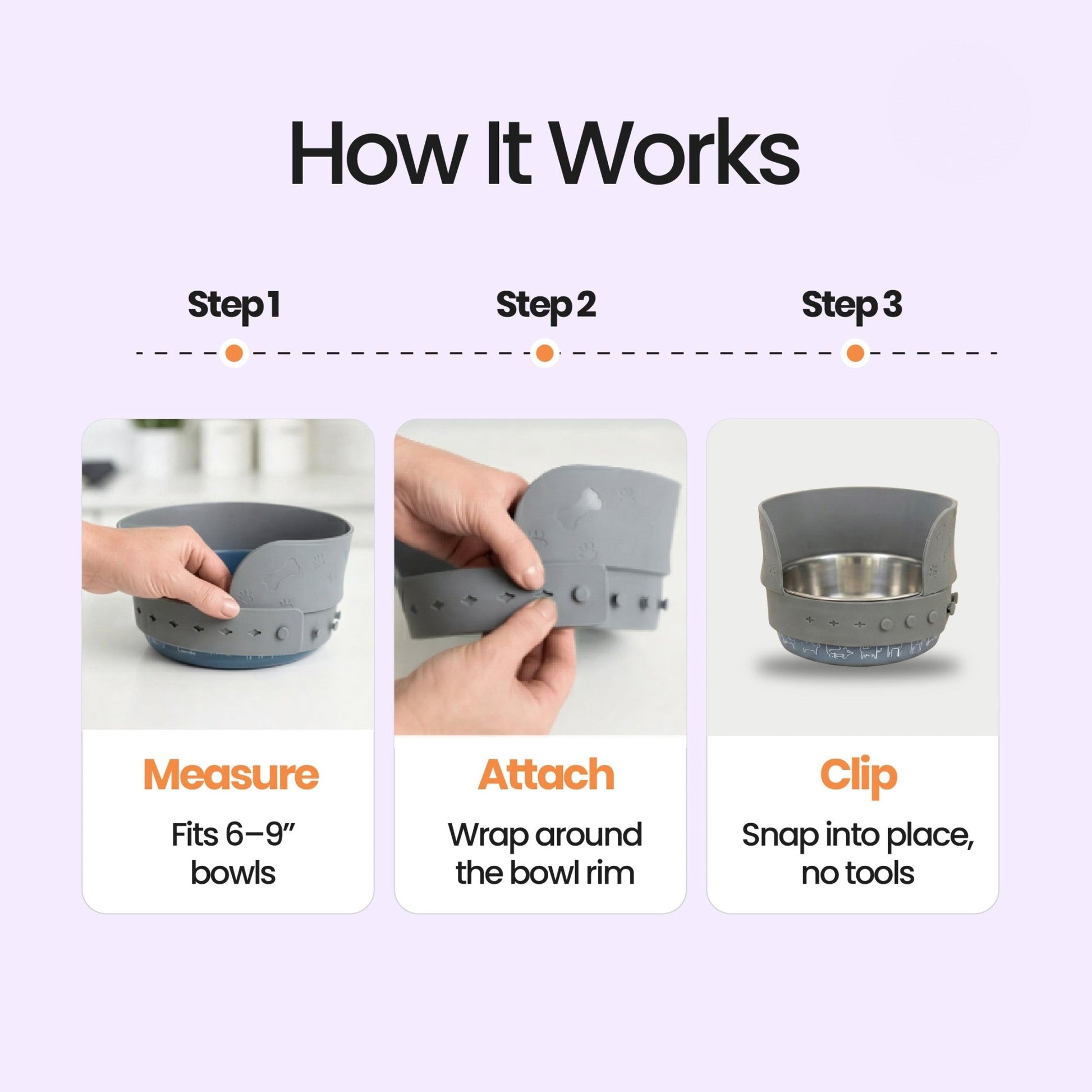 MessMate™ – Mess - Free Silicone Bowl Attachment (Bowl Not Included) - MessMate