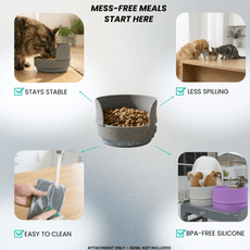 MessMate™ – Mess - Free Silicone Bowl Attachment (Bowl Not Included) - MessMate