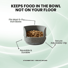 MessMate™ – Mess - Free Silicone Bowl Attachment (Bowl Not Included) - MessMate