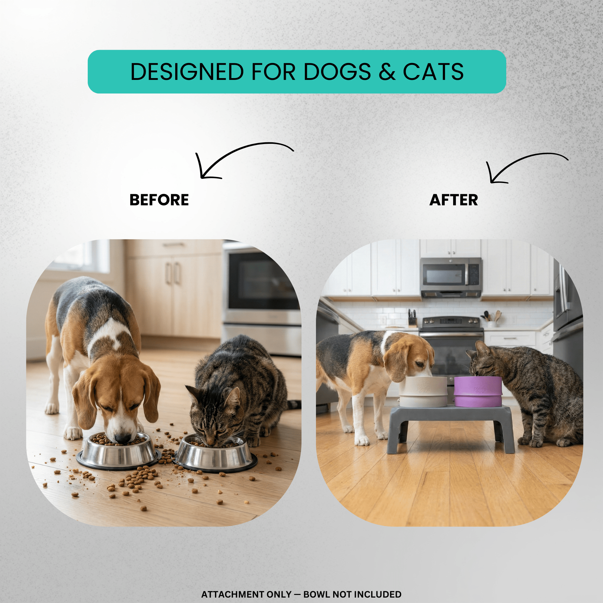 MessMate™ – Mess - Free Silicone Bowl Attachment (Bowl Not Included) - MessMate