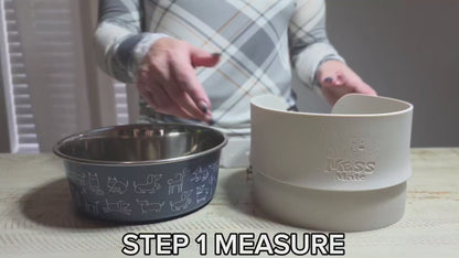 MessMate Complete Mealtime Set for Dogs & Cats – Splash Guard, Stainless Steel Bowl & Silicone Feeding Mat